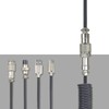 Coiled Gaming Keyboard Cable,Black Coiled Keyboard Cable USB C to