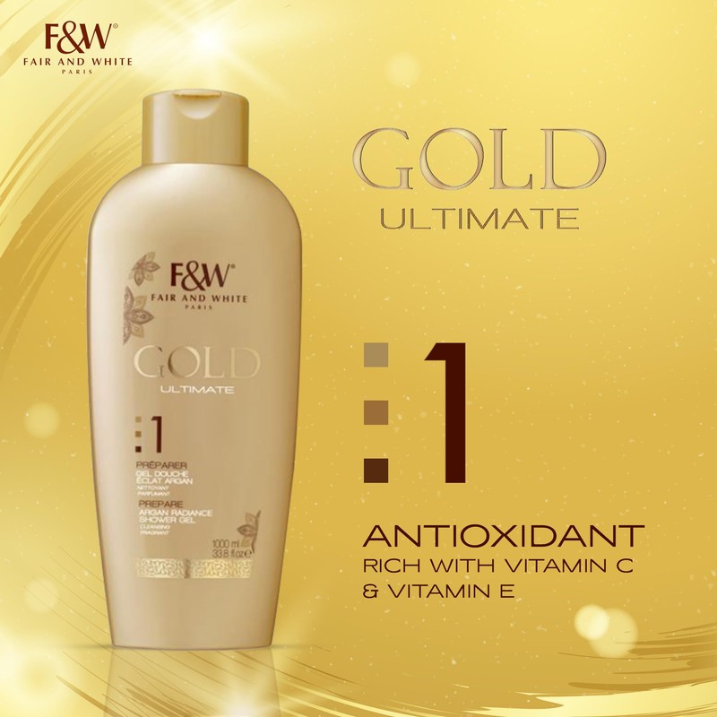 FAIR & WHITE Gold Radiance Body Wash (33.8 fl.oz /