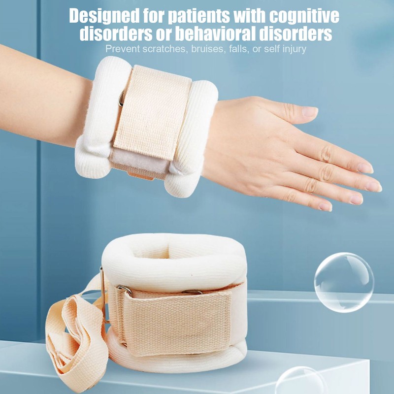 Bed Wrist Strap Soft Sponge Prevent Self Injury Hand Ankle
