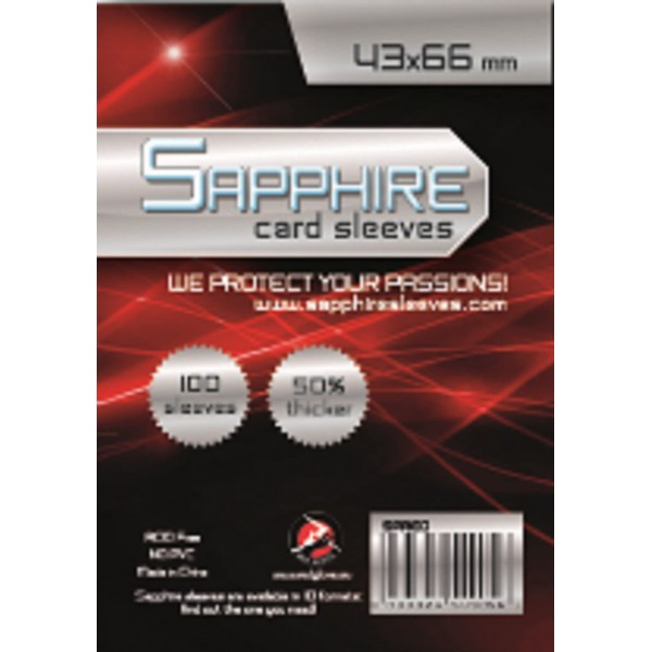 100 Sleeves Sapphire Mini Chimera 43 x 65 cm Protective