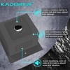 15 x 15 Inch Black Drop In Kitchen Sink -