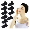 DECIS 10 Piezas Bandas Faciales De Toalla Para Spa Y