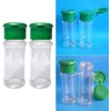 2pcs Salt and Pepper Shakers, Spice Container Reusable Plastic Clear