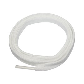 Boot Laces Shoelaces Cotton 120 cm 9 mm Flat White (0011)