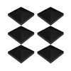 GKOLED 6-Pack 3.5” × 3.5” Pyramid Black PVC Vinyl Post