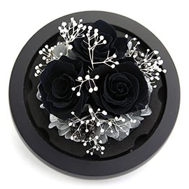 Forever Flowers - Rosas eternas reales, regalo con luces LED de estado de ánimo para el día de San Valentín, cumpleaños, aniversario, elegante regalo para novia, esposa, mamá y mujeres