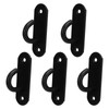 5pcs Ceiling Hook Pad Thickened Black Stainless Steel Baking Painting