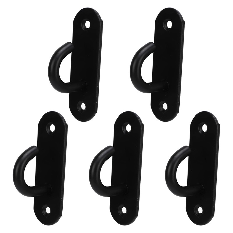 5pcs Ceiling Hook Pad Thickened Black Stainless Steel Baking Painting