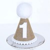 Ereniko Brown Boho Burlap 1st Birthday Hat Boy One Party