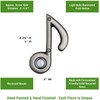Waterwood Music Note Doorbell in Pewter Environment Friendly Solid Recycled
