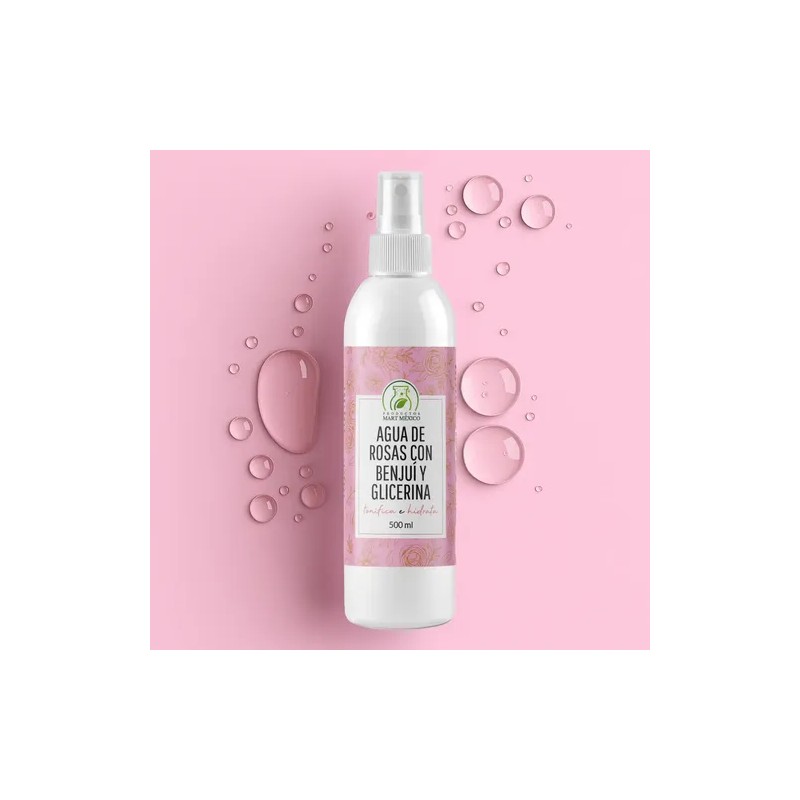Agua De Rosas Con Benjuí & Glicerina (500ml)