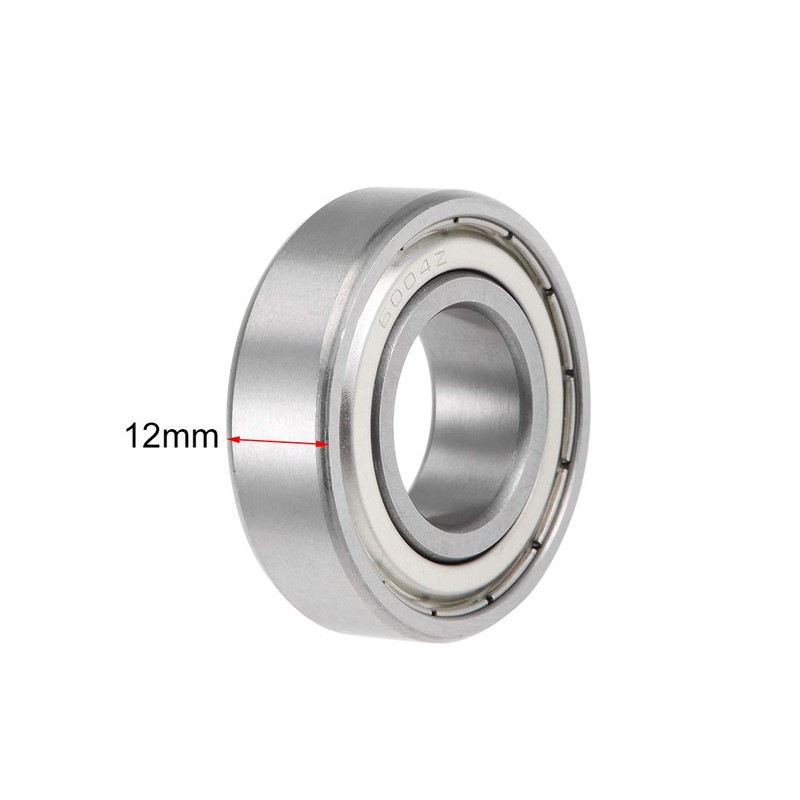 sourcing map 6004ZZ Deep Groove Ball Bearings Z2 20mm X