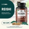Reishi Mushrooms Life 360+ 180 Cápsulas Con Hongo Reishi