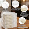 10-Pack Clear Flat Breast Milk Freezer Storage Organizer - 7.4"x5.1"