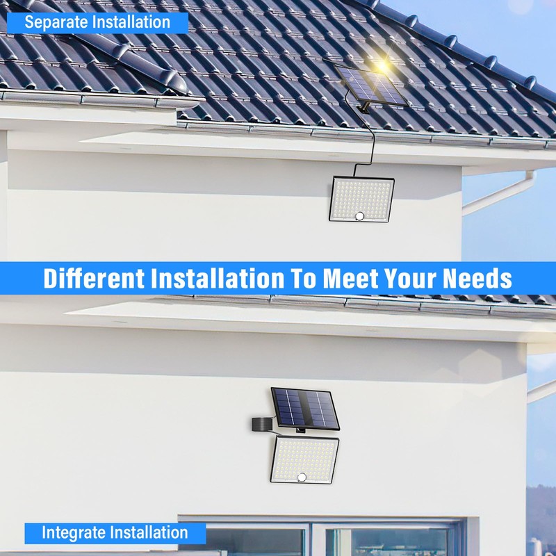 Solar Lights for Outdoor Use with Remote Control, Outdoor Lamp