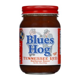 Blues Hog Tennessee Red Barbeque Sauce, Tangy Vinegar & Pepper BBQ Sauce, Gluten-Free Made in the USA, 19 oz
