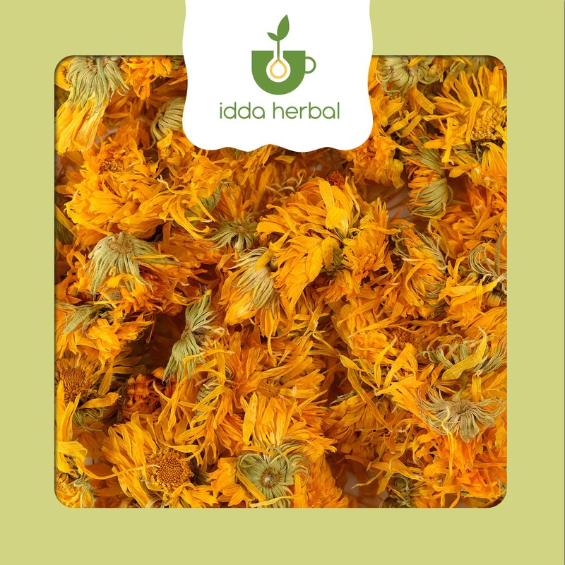 IDDA Herbal Calendula Tea 250g 8.8 oz, Dried Marigold Flowers,