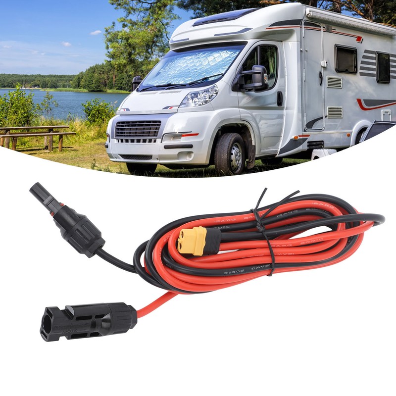 Solar Charge Cable Connector to XT60 Adapter for Panel Generator