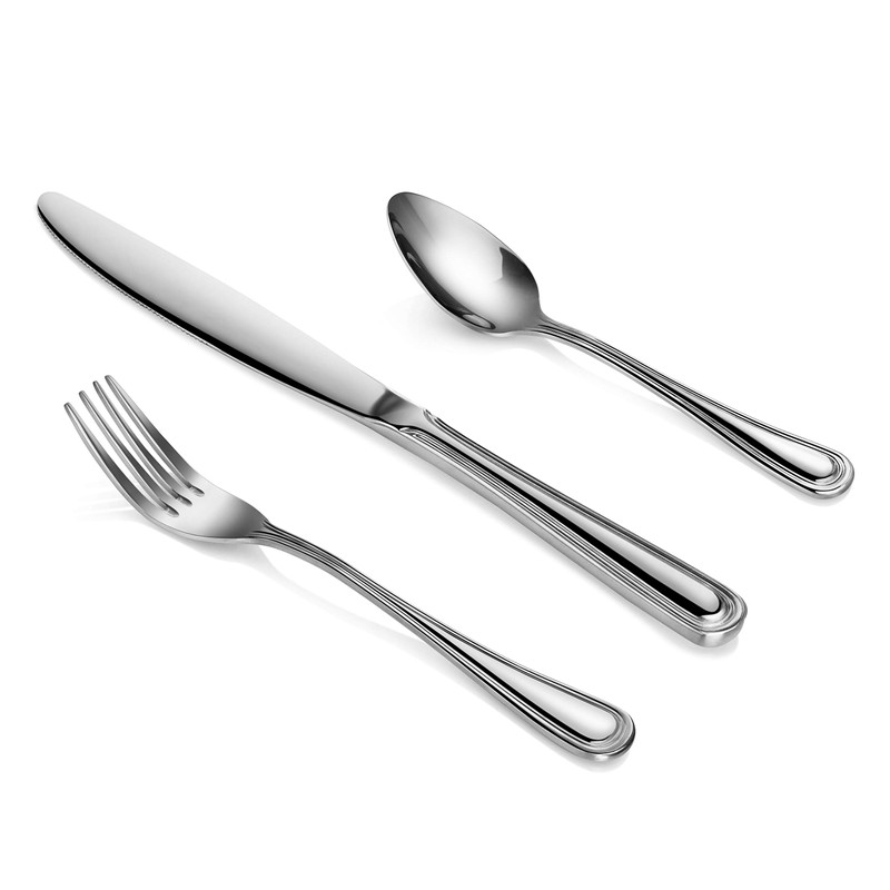 New Star Foodservice 58864 Slimline Pattern, 18/0 Stainless Steel, 36-Piece