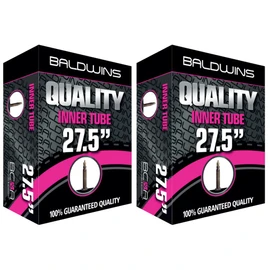 PAIR 27.5" (650B) Baldwins Cycle/Bike Inner Tubes 27.5" x 1.75 to 2.125 (Fits any 1.75, 1.85, 1.90, 1.95, 2.0, 2.10, 2.125) Presta/French Type Valve (Pack of 2)