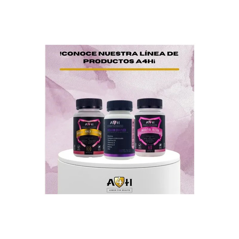 Suplemento Nutricional Keratina Colágeno Vitamina D3 60 Cápsulas A4H