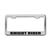 Knight Rider Chrome License Plate Frame Tag Black