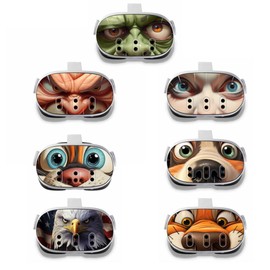 Speed Demon Skin Decal Compatible with Meta Quest 3 - Tiger Eyes - Virtual Reality Vinyl Wrap