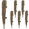 6packs Feather Drawer Knob Pull Handle Cabinet Drawer Handle Dresser