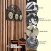 Infinity Instruments LTD. Jardin Indoor/Outdoor Clock/Thermometer/Hygrometer, Brown, 26" x 17.25"