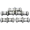 15g Bali Round Tube Beads Antq Silver PLT 17mm Approx