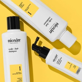 Nioxin Kit #1 de Crecimiento de Cabello, para Cabello Natural con Caída Moderada (3 Piezas: Shampoo 300ml + Acondicionador 300ml + Tratamiento 100ml)