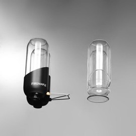 Fire-Maple Orange Camping Gas Lantern | Outdoor Gas Lamp | Adjustable Luminance Lighting and Camping Lantern (Black)