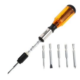 GRIRIW Hand Pressing Ratchet Screwdriver Tool Semi Automatic Rotating Spiral Hand Tool