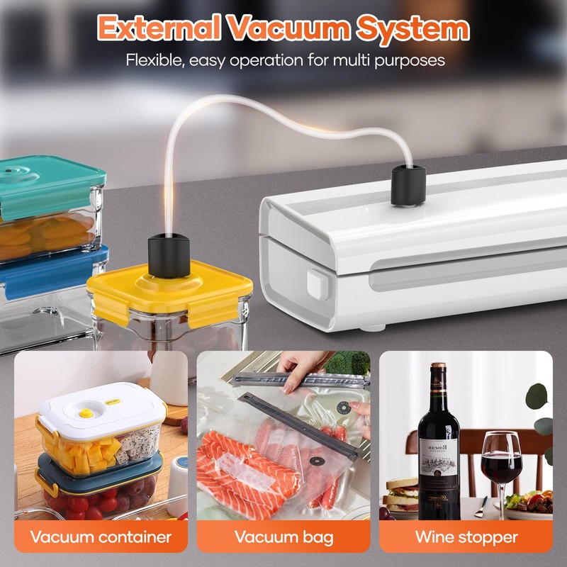 Powerful Vacuum Sealer Machine,Precision Vacuum Sealer Machine With Bag Cutter,Compact