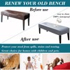 HFCNMY Bench Covers for Dining Room,Waterproof PU Dining Bench Cover