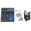 Professional Audio Mixer Sound Board Console System,4-Channel Digital USB Bluetooth