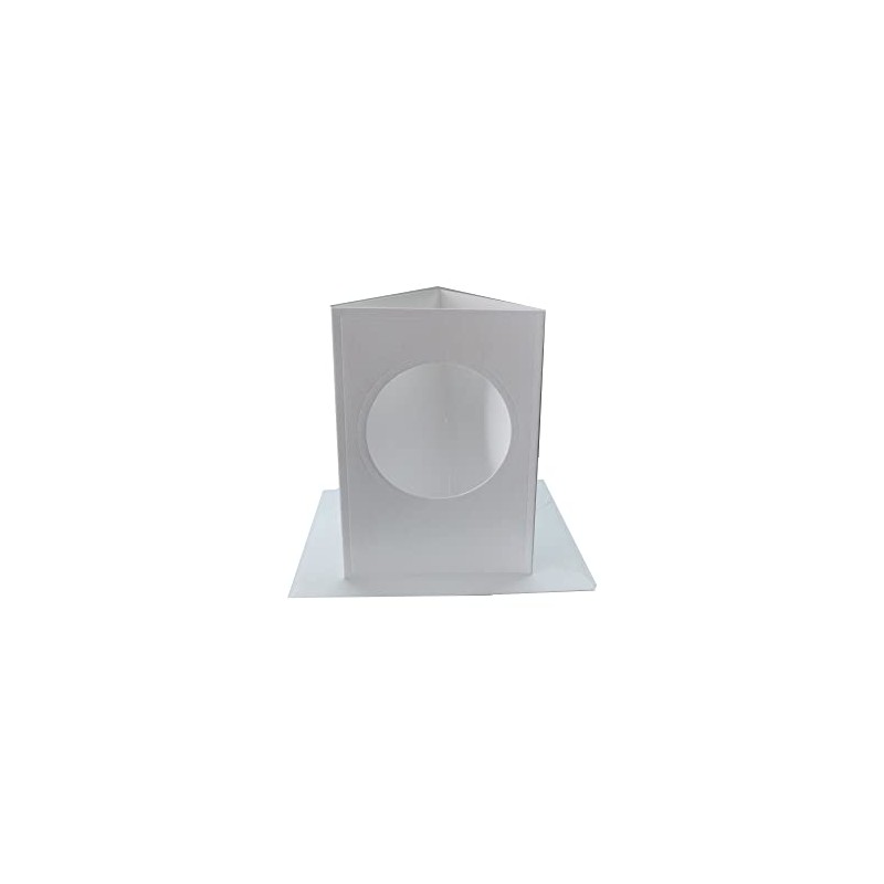 Habico C6 Circle Aperture Cards & Envelopes-Pack 5 (White)