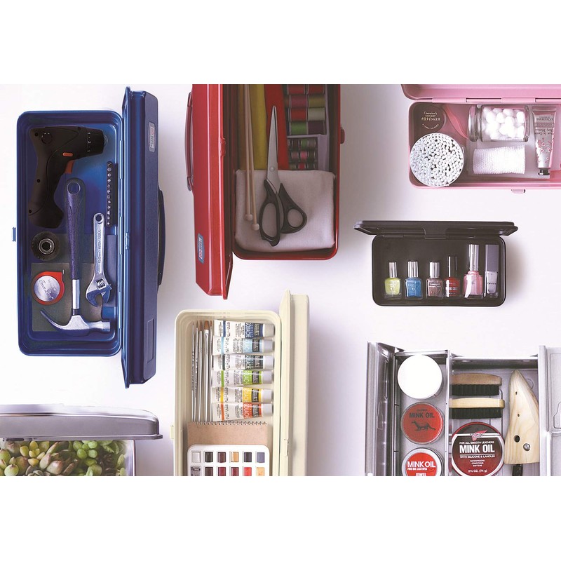 TOYO T-190 Steel Color Trunk Tool Box (Black)