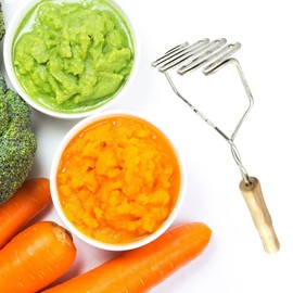 Fackelmann 521417 FCK521417 Potato Press with Wooden Handle 29 cm Wood Brown