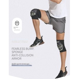 Wonzone Knee Pads for Basketball, Soft Breathable Volleyball Knee Pads for Men Women Youth, Knees Brace Protective for Football Dance Yoga Wrestling Running Cycling (Blue), Large