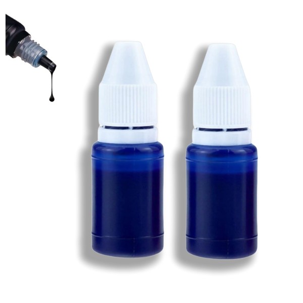 2Pcs 5ml Dark Blue in/k St/amp Ink Refill,I/nk for Stamps,St/amp