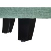 Convenience Concepts Designs4Comfort Round Storage Ottoman, Green Faux Linen