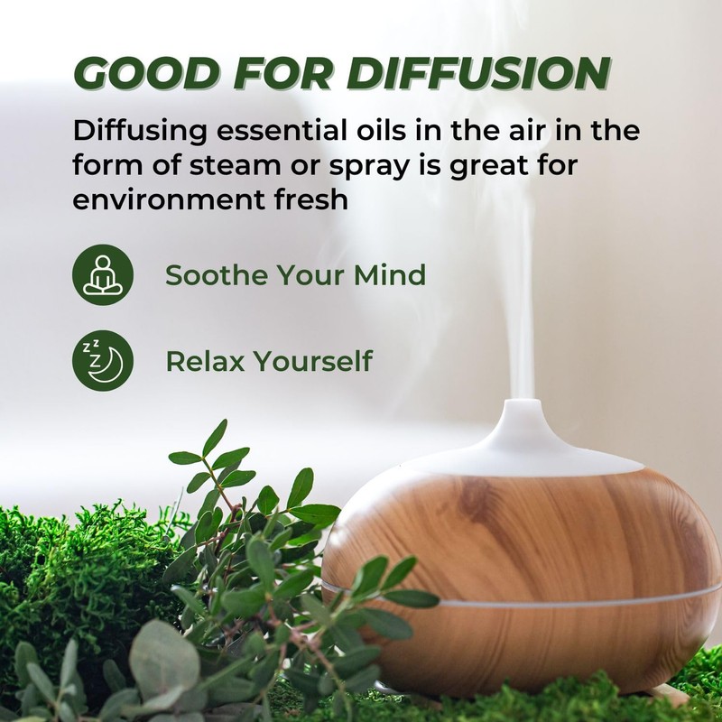 Essential Oils Set (Eucalyptus, Lavender, Lemongrass, Peppermint, Tea Tree, Orange)