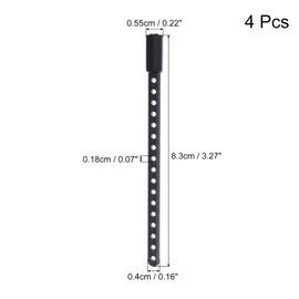 MECCANIXITY 4Pcs Plastic Body Post Mounts RC Car Shell Column 8cm Length for Cars 94102 94122 94103 94123 1/10 Scale Model RC Car Replacement Black