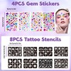 Bsenhe 58PCS Face Painting Kit, Includes 36 Reusable Facial Painting