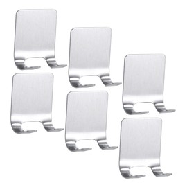 DECHOUS 6piezas Porta Rastrillos Ducha Acero Inoxidable Soporte Adhesivo Pared Organizador Afeitado Hombre Barba