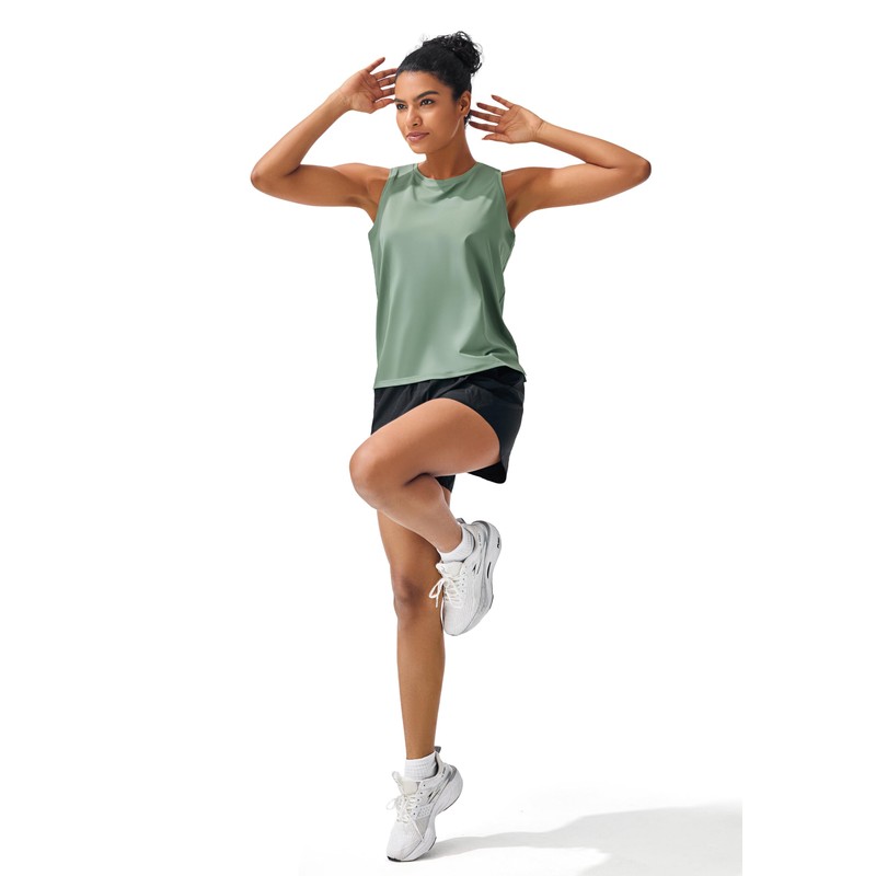 Workout Tops for Women Athletic Running Gym Tank Yoga Cool-Dry