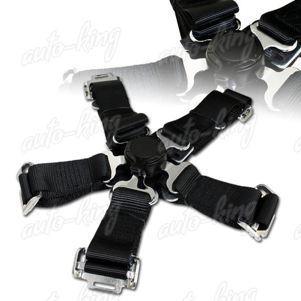 Unbranded JDM 2" Durable Nylon 5-Point Cam Lock Safety Harness