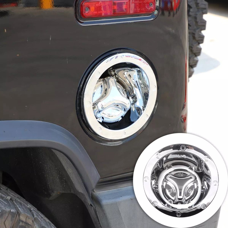 cartiangous ABS Chrome Fuel Tank Cap For Hummer H2 2003-2009