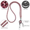 Soleebee Card Holder Lanyard Bling Rhinestone Lanyard with Key Ring